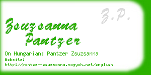 zsuzsanna pantzer business card